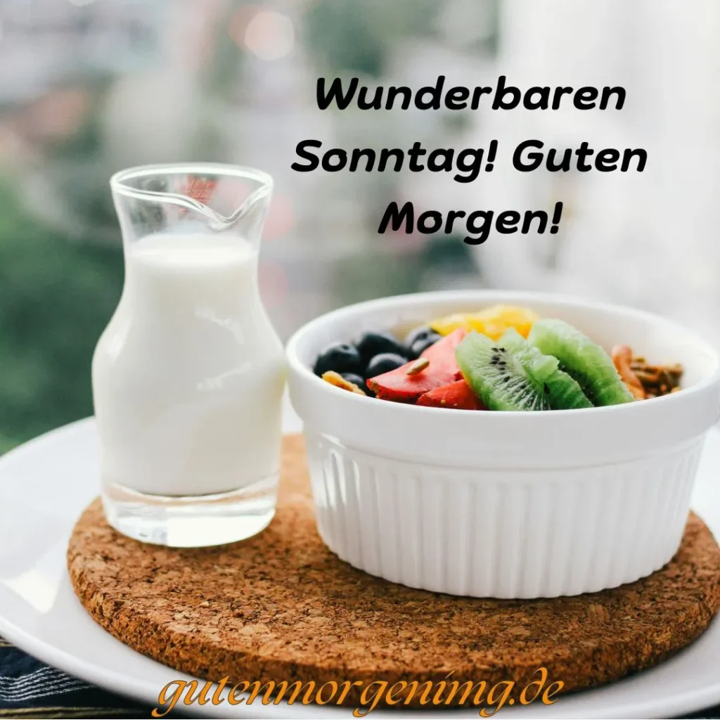 "Für heute: Mut zum Sein, Leben, Erreichen und Lieben! Guten Morgen Sonntag!"