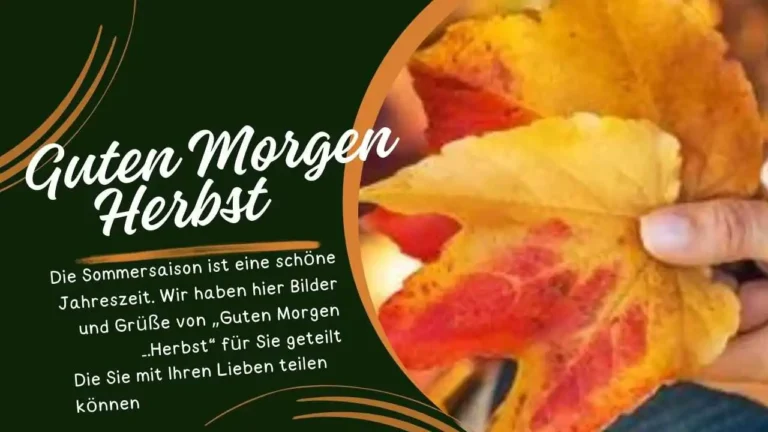 Guten Morgen Herbst